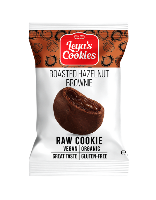 LEYA´S RAW COOKIES BROWNIE DE AVELLANAS TOSTADAS