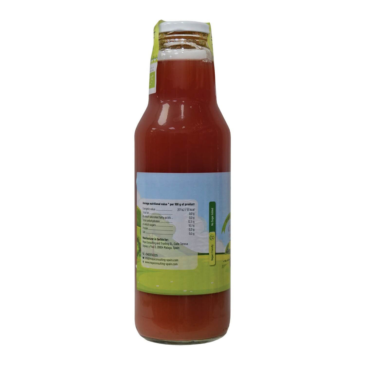 Zumo Orgánico de cereza corneliana y manzana