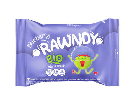 RAWNDY RAW COOKIES NIÑOS ARANDANOS Y CACAO