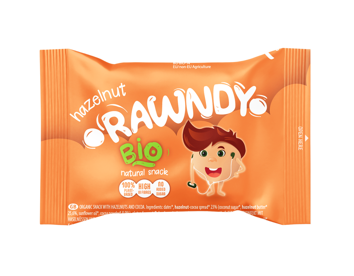 RAWNDY RAW COOKIES NIÑOS MANZANA Y AVELLANA