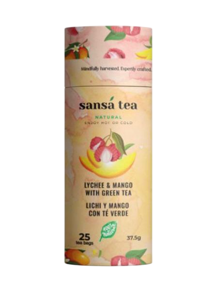 Té verde con lichi y mango 100% natural