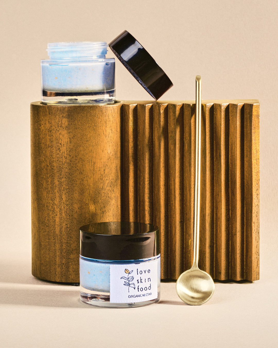 MANTECA FACIAL ORGÁNICA BELLEZA AGEING GOLD 24K (CON ESPIRULINA AZUL) 30ML