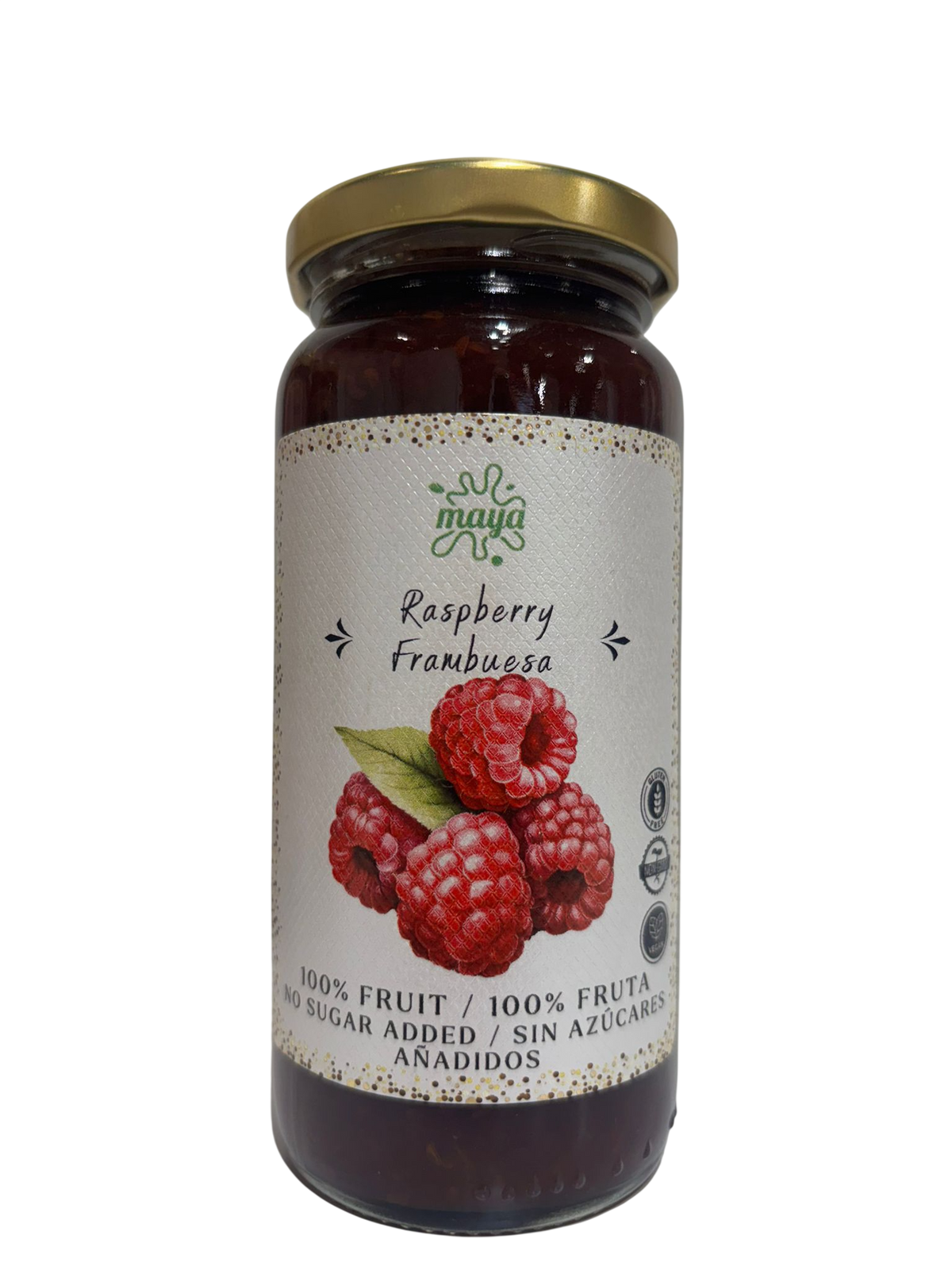 Mermelada de Frambuesa SIN GLUTEN ,VEGAN, SIN AZUCAR Maya